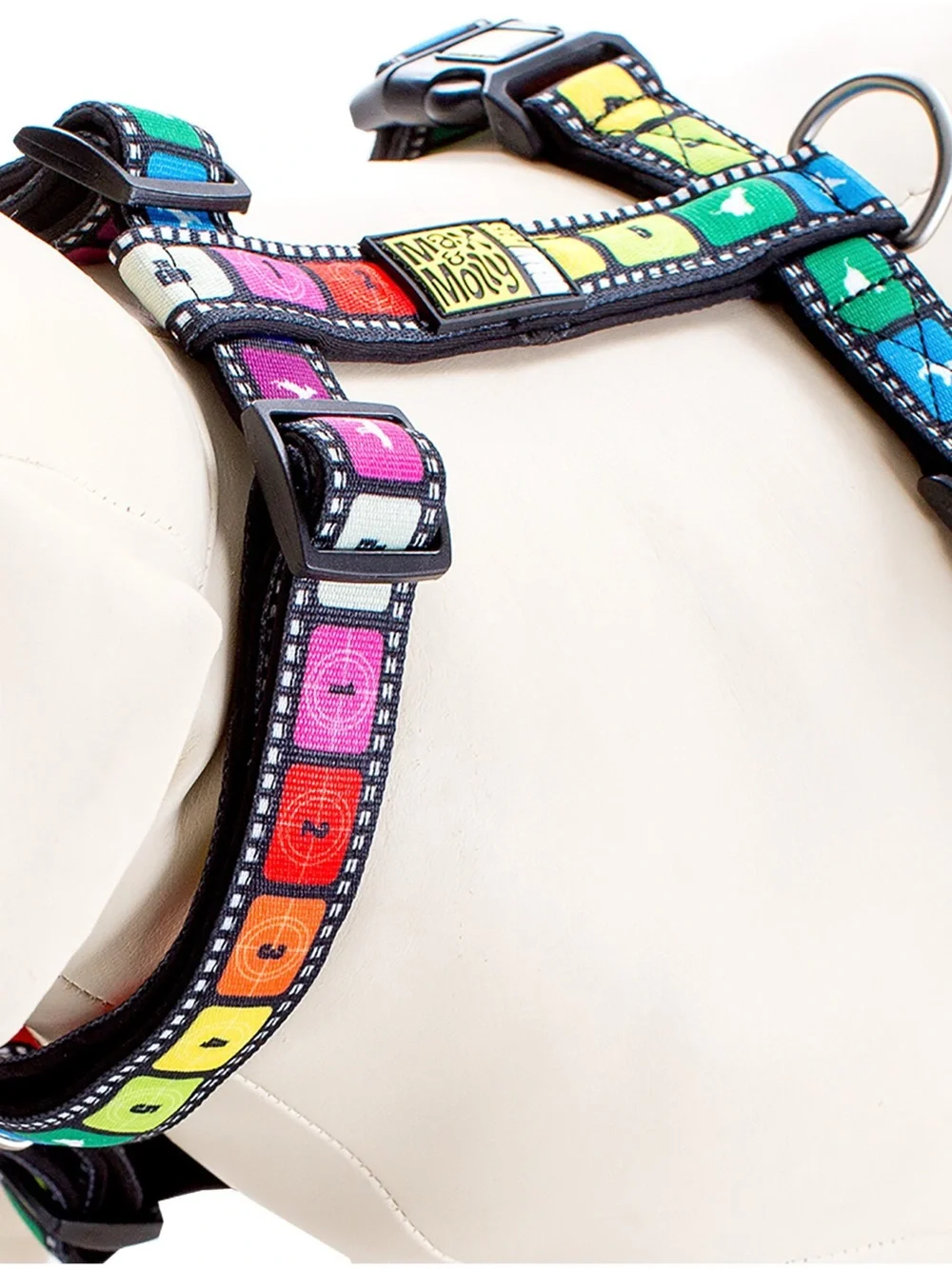 Max & Molly Woof Colorblock Pet Harness - Movie